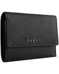 Portofel de dama din piele Bugatti Bella - Flip, RFID protecţie, negru - 2t