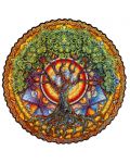 Puzzle din lemn Unidragon de 200 de piese - Mandala Arborele Vieții (mărimea M) - 4t
