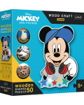 Puzzle din lemn Trefl 50 piese - În lumea lui Mickey - 1t