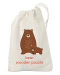 Puzzle din lemn Orange Tree Toys - Urși - 3t