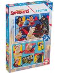 Puzzle pentru copii Educa 2 x 100 de piese - DC Super Heroes - 1t