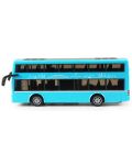 Jucărie pentru copii Rappa - Autobuz cu două etaje, 19 cm, albastru - 2t