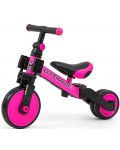Bicicelta pentru copii Milly Mally - Optimus, 3in1, Roz - 2t