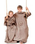 Pătură pentru copii cu mâneci DecoKing - Lazykids, 90 x 105 cm, bej - 3t