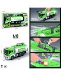 Jucărie pentru copii Raya Toys Truck Car - Purtător de apă, 1:16, cu efecte speciale, verde - 2t