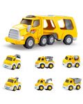 Set de joacă pentru copii Sonne - Camion cu platformă și mașini  - 2t