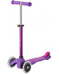 Trotinetă pentru copii  Micro - Mini Deluxe LED, Purple Pink - 1t