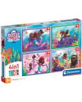 Puzzle pentru copii Clementoni 4 în 1 - Ariel - 1t