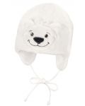 Pălărie de iarnă pentru copii Sterntaler - Bear, 45 cm, 6-9 luni, ecru - 1t