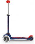 Scooter pentru copii Micro - Mini Deluxe LED, Navy Blue - 3t