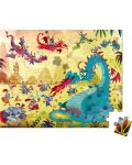 Puzzle in valiza Janod - Dragoni, 54 piese - 2t