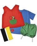 Costumul lui Pippi Longstocking pentru copii Pippi, 4-6 ani - 1t