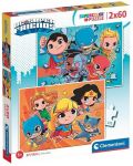 Puzzle pentru copii Clementoni din 2 x 60 piece - DC Comics: Super Friends - 1t