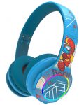 Căști pentru copii PowerLocus - PLED Smurf, wireless, albastru - 1t