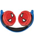Căști pentru copii Lexibook - Spider-Man HP010SP, albastru /roșu - 3t