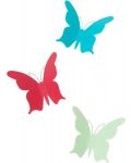 Decor pentru perete Umbra - Mariposa, 9 fluturi, multicolor - 2t