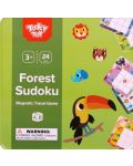 Joc din lemn Tooky toy - Sudoku, animale de padure - 3t