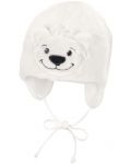 Pălărie de iarnă pentru copii Sterntaler - Bear, 49 cm, 12-18 luni, ecru - 1t