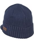 Pălărie tricotată pentru copii cu vizor Sterntaler - 55 cm, 4-6 ani, albastru închis - 3t