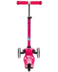 Scooter pentru copii Micro - Mini Deluxe LED, Pink - 6t