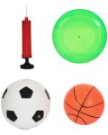 Set GT 3 în 1 pentru copii - fotbal, baschet și frisbee - 5t