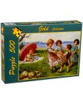 Puzzle Gold Puzzle de 500 piese - Copii la joaca - 1t