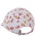Pălărie de vară pentru copii cu vizor cu protecție UV 50+ Sterntaler - Inima, 51 cm, 18-24 luni - 2t