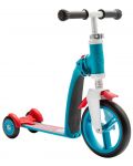 Trotineta pentru copii Scoot & Ride Highwaybaby+, 2 in 1, albastru-rosu - 1t