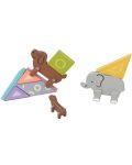 Joc inteligent pentru copii Hola toys Educational - Tangram magnetic, Animale - 2t