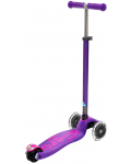 Scooter pentru copii Micro - Maxi Deluxe LED, Purple - 5t