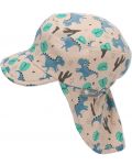 Pălărie de vară pentru copii cu protecție UV 50+ Sterntaler - Cu dinozauri, 47 cm, 9-12 luni - 2t