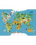 Puzzle pentru copii Haba - Harta lumii, 100 piese - 1t