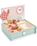 Bucătărie mini din lemn pentru copii Tender Leaf Toys - Cu accesorii - 2t