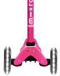 Scooter pentru copii Micro - Mini Deluxe LED, Pink - 4t