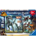 Puzzle pentru copii  Ravensburger 3 x 49 piese - Lordul Lumii Jurassic - 1t