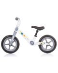 Bicicletă de echilibru pentru copii Chipolino - Dino, alb și gri - 2t