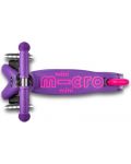 Trotinetă pentru copii  Micro - Mini Deluxe LED, Purple Pink - 6t