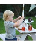 Masă de picnic din lemn pentru copii cu umbrelă Ginger Home - 6t