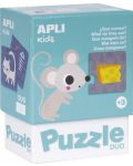 Puzzle pentru copii Apli Kids - Ce mananca animalele, 24 piese - 1t