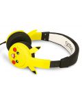 Căști pentru copii OTL Technologies - Urechi de cauciuc Pikacku, galben - 3t