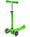 Scooter pentru copii Micro - Mini Deluxe LED, Green - 1t