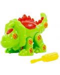 Constructor pentru copii Polesie Toys -  Dinozaur triceratops - 2t