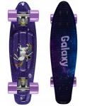 Skateboard pentru copii Qkids - Galaxy, unicorn mov - 1t