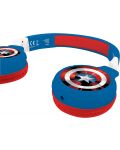 Căști pentru copii Lexibook - Avengers HPBT010AV, wireless, albastru  - 2t