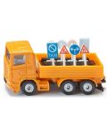 Jucarie pentru copii Siku - Road Main Lorry, cu 8 indicatoare rutiere - 2t