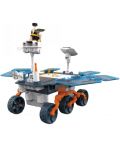 Jucărie de asamblare pentru copii Raya Toys - Robot solar Mars Rover, 46 de piese, albastru - 1t