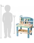 Atelier de lucru din lemn pentru copii Small Foot - Cu unelte, 22 de bucăți  - 4t