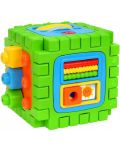 Jucarie pentru copii Globo - Cub muzical educativ, 2 in 1 - 1t