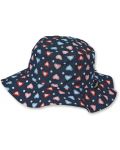 Pălărie de vară pentru copii cu boruri Sterntaler - inimioare, 53 cm, 2-4 ani - 1t