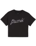 Tricou pentru copii Puma - ESS+ Blossom , negru - 1t